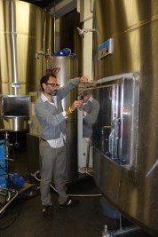 Vat tasting at Marques de Teran